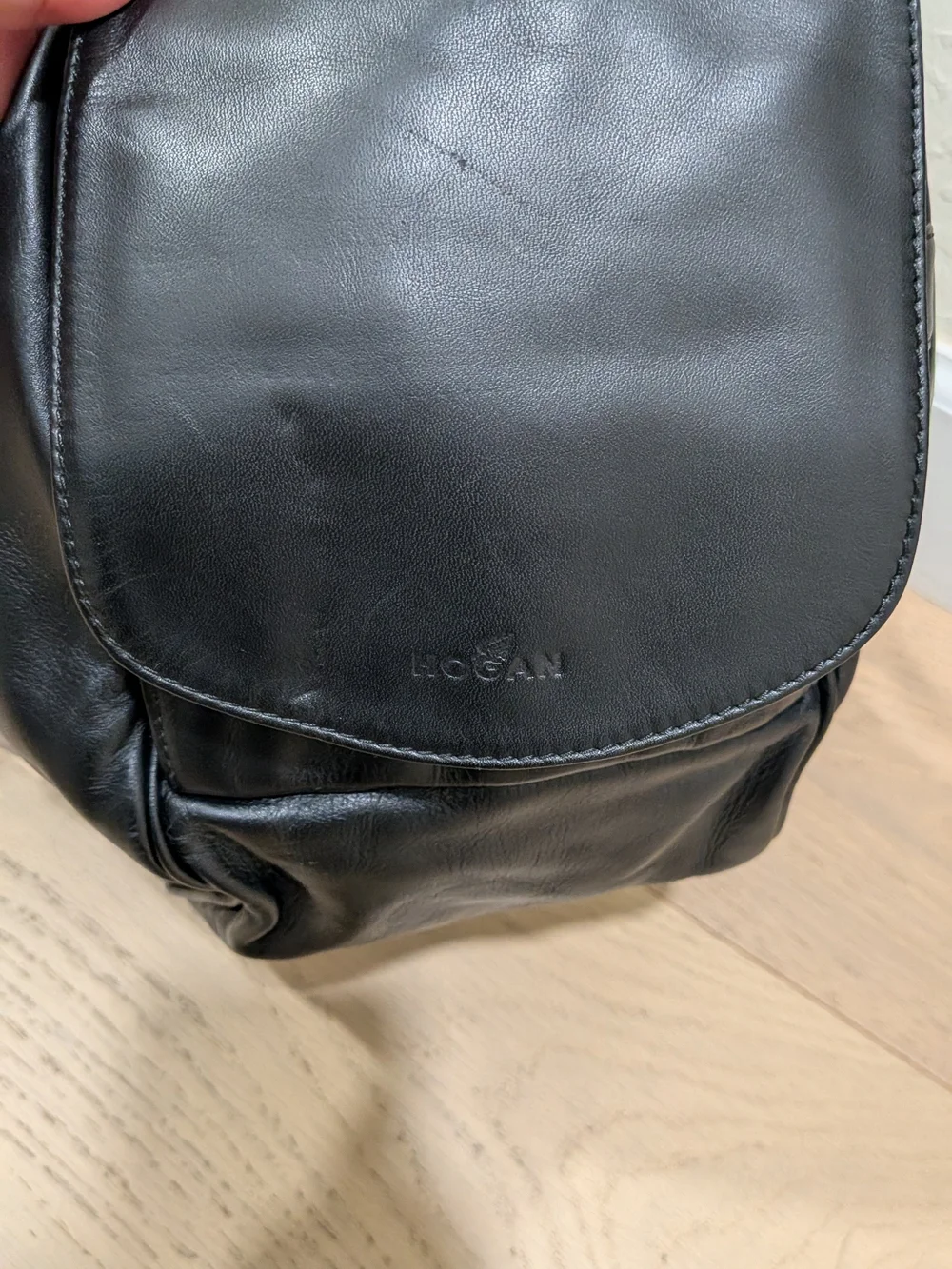 Hogan Black Leather Shoulder Bag NWT